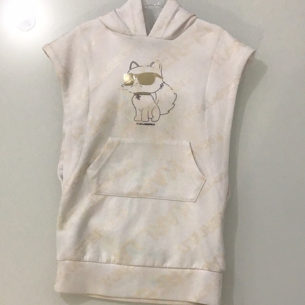 Karl Lagerfeld hooded sweat dress